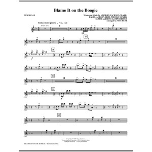 Blame It On The Boogie - Bb Tenor Saxophone