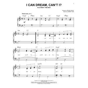 I Can Dream, Can''t I? (aus Right This Way)