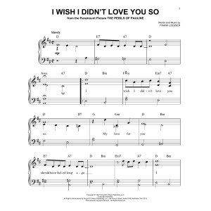 I Wish I Didn't Love You So