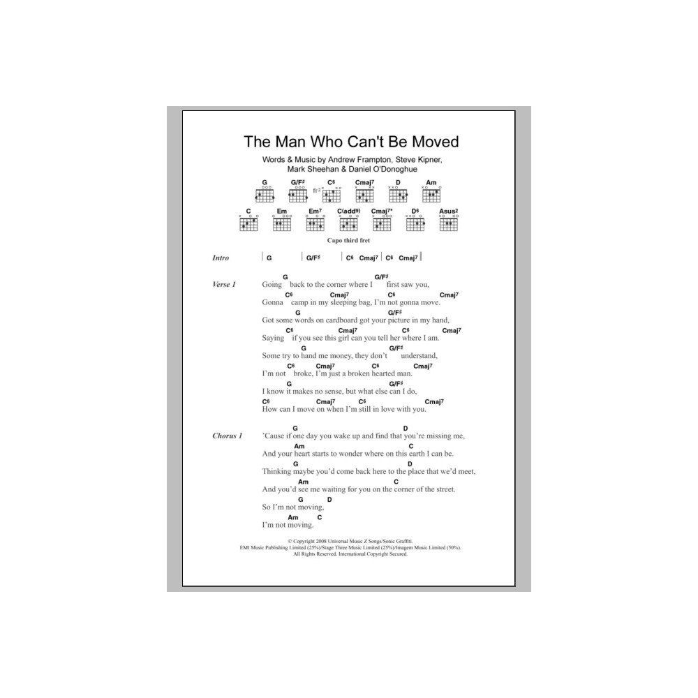 The Man Who Can't Be Moved