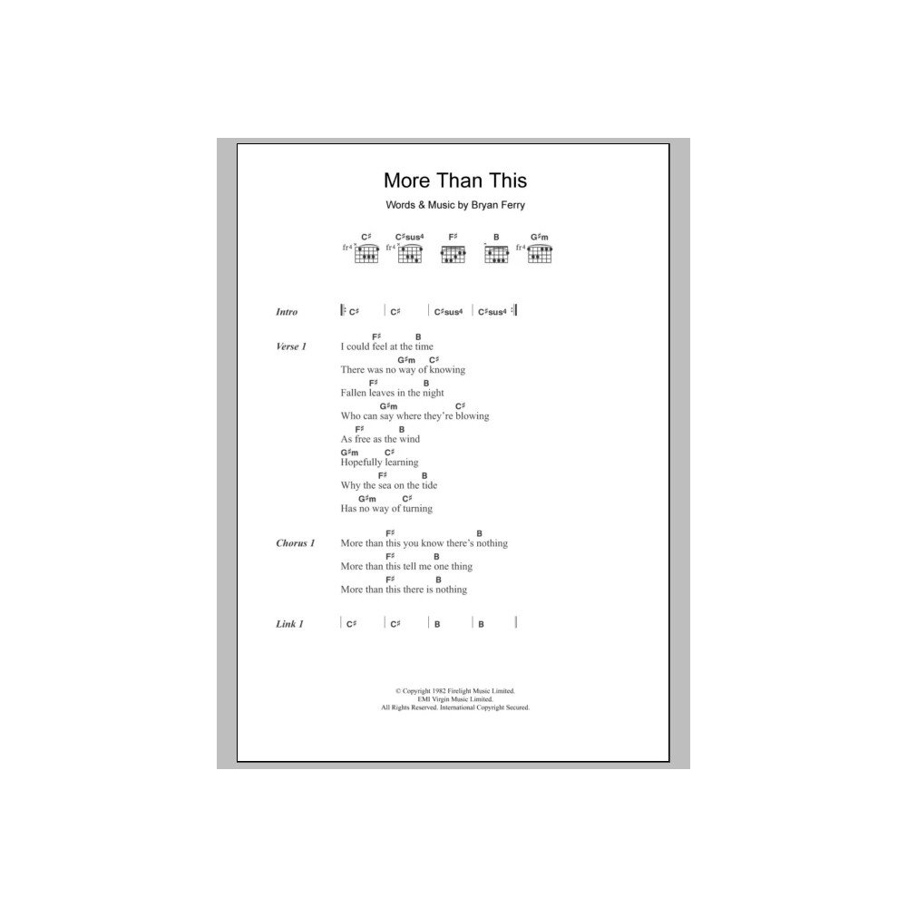 More Than This
