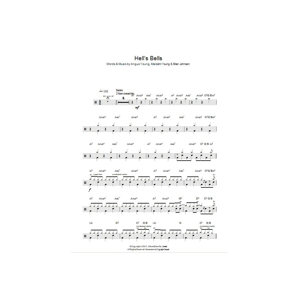Hells Bells (Drums)