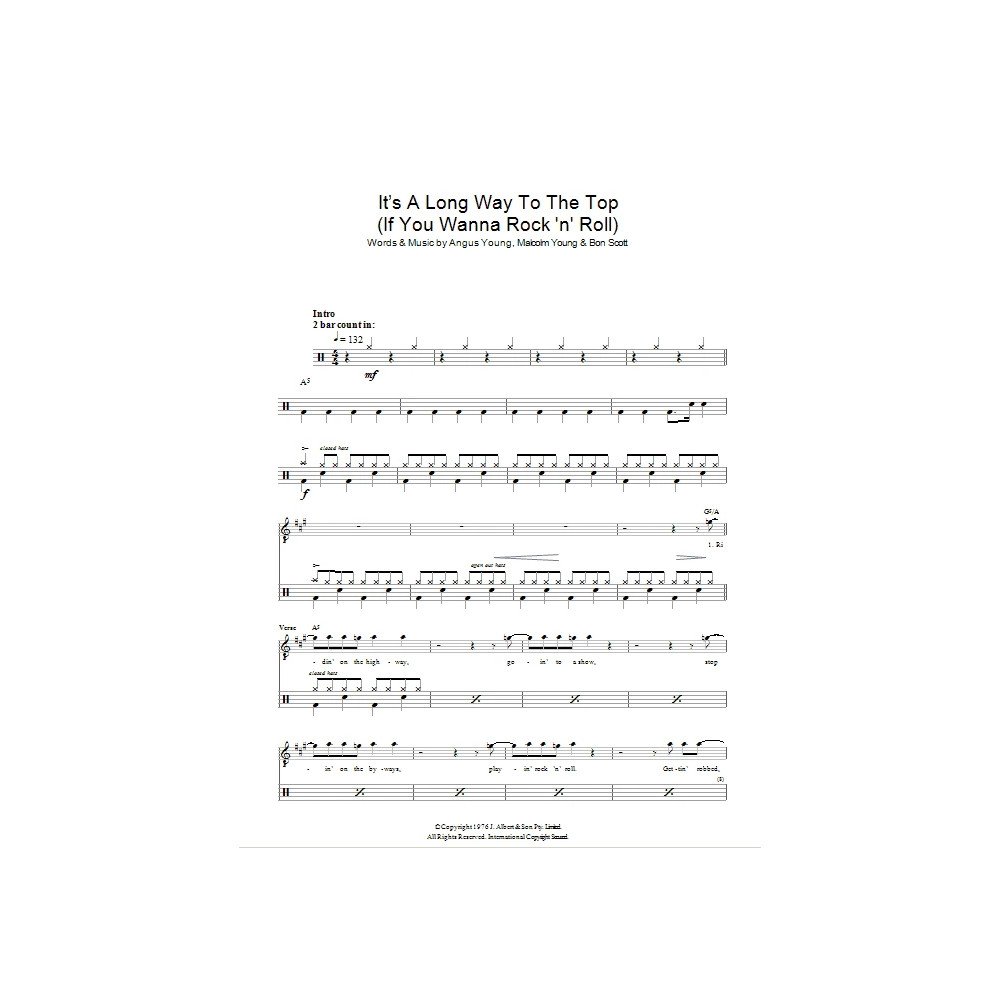 It's A Long Way To The Top (If You Wanna Rock 'N' Roll) (Drums)