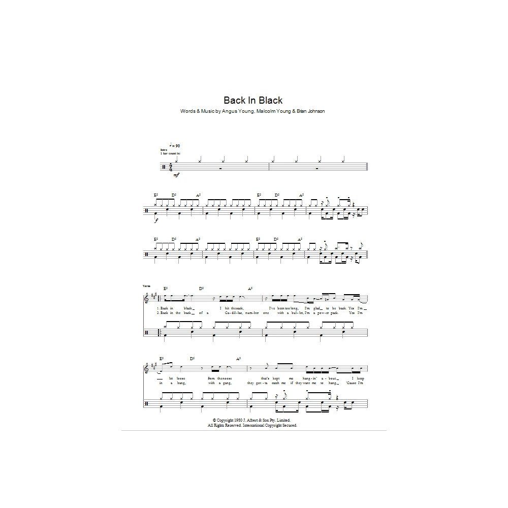 Back In Black (Drums)