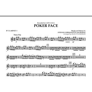 Poker Face - Bb Clarinet 1
