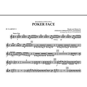 Poker Face - Bb Clarinet 2