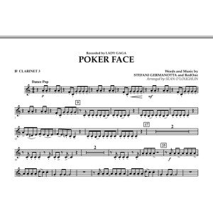 Poker Face - Bb Clarinet 3