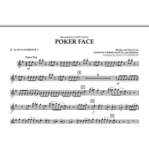Poker Face - Eb Alto Saxophone 1