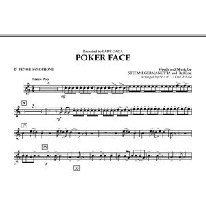 Poker Face - Bb Tenor Saxophone