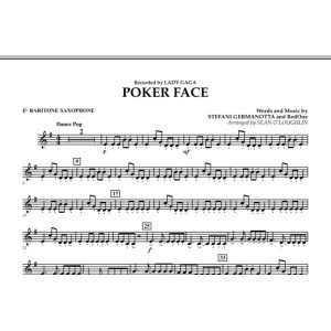 Poker Face - Eb Baritone Saxophone