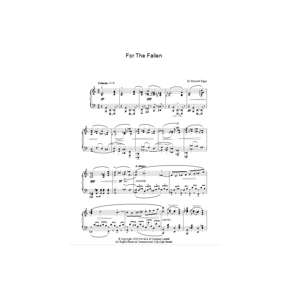 For The Fallen from The Spirit Of England Op. 80