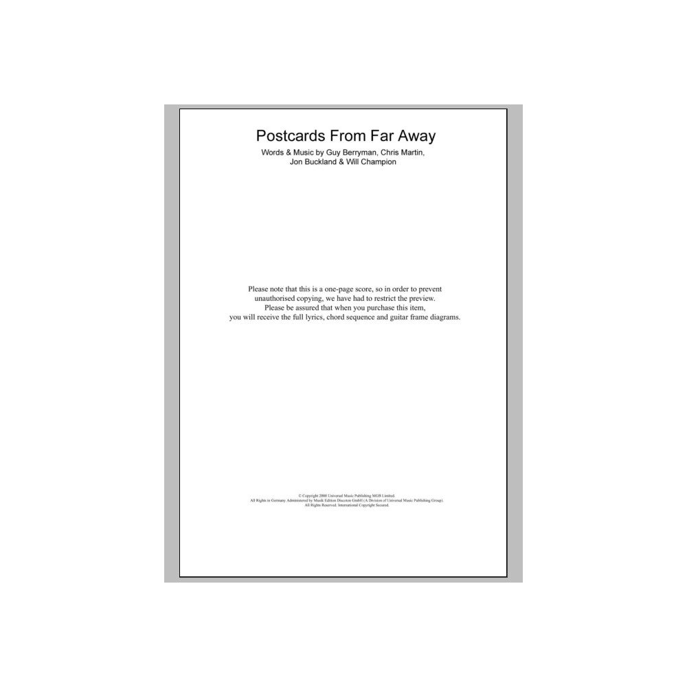 Postcards From Far Away