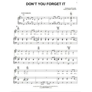 Don't You Forget It