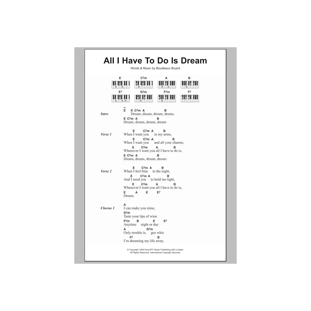 All I Have To Do Is Dream