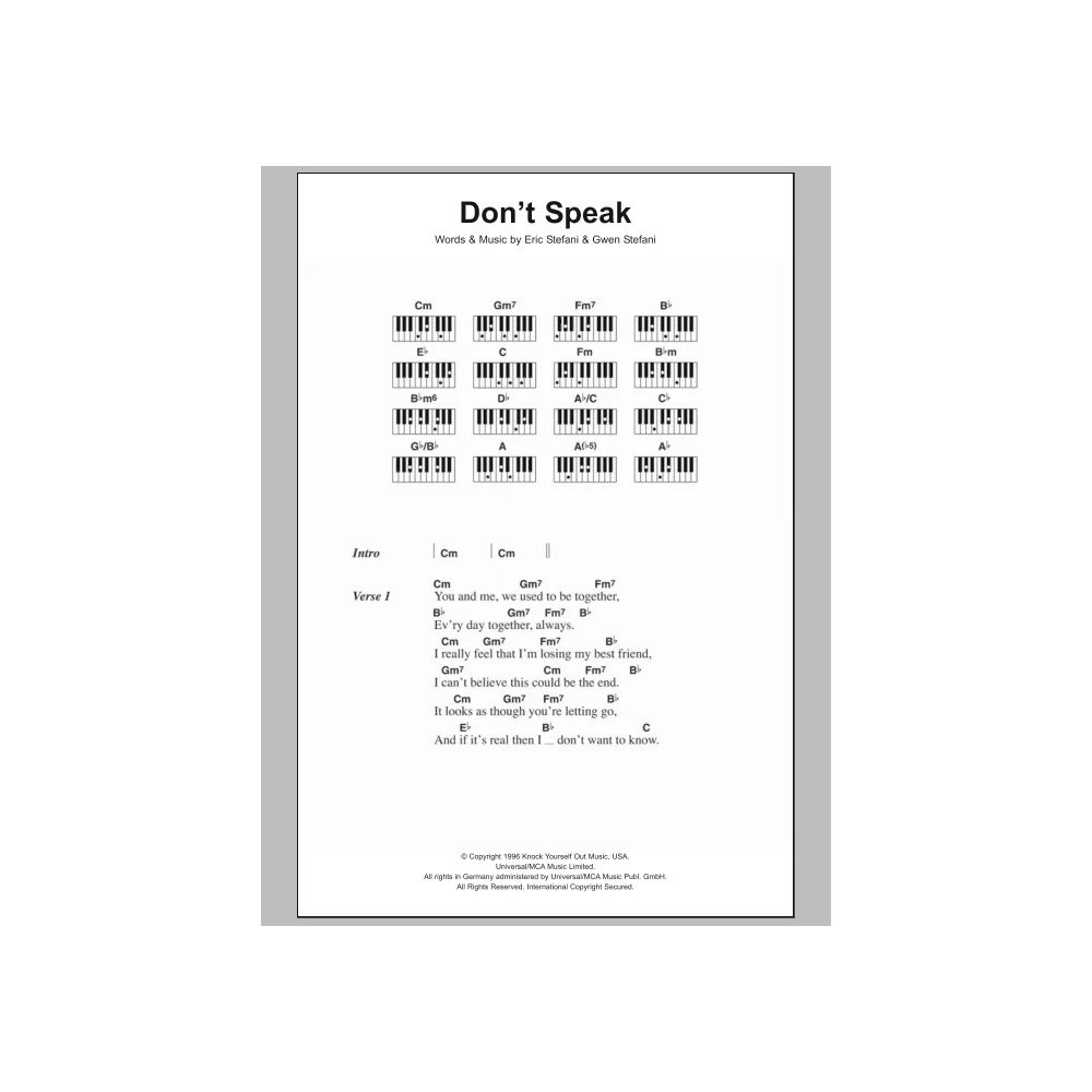 Don't Speak