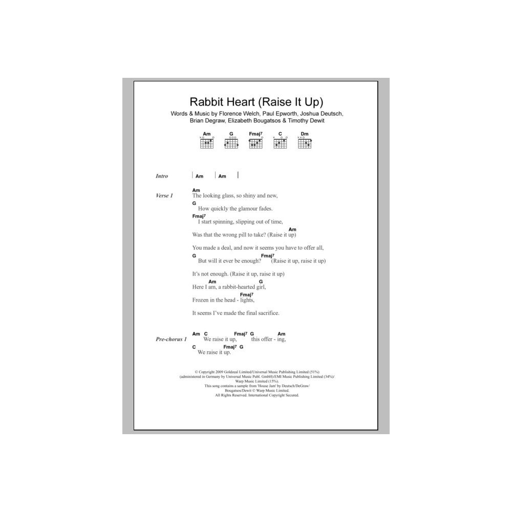 Rabbit Heart (Raise It Up)