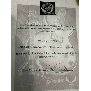 Guitare Dean Soltero NAMM SHOW 2006