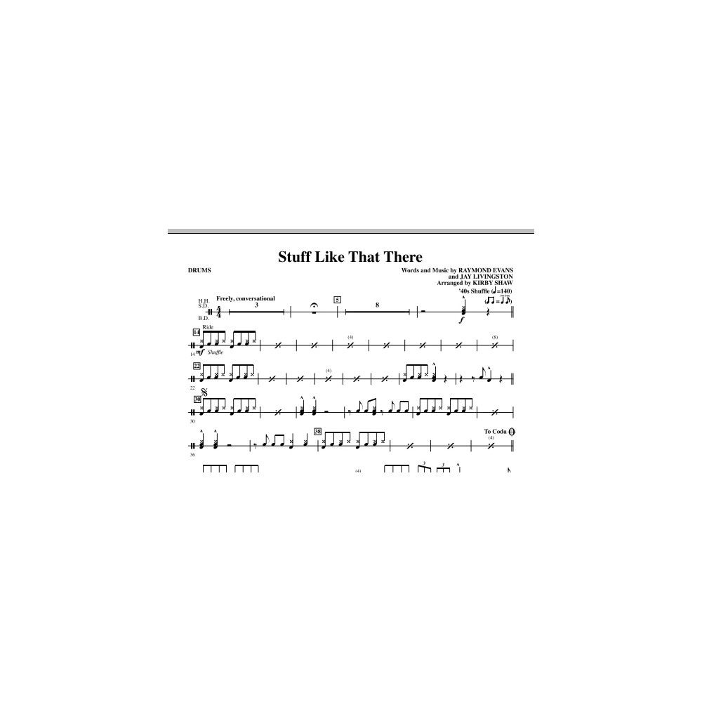 Stuff Like That There - Drums