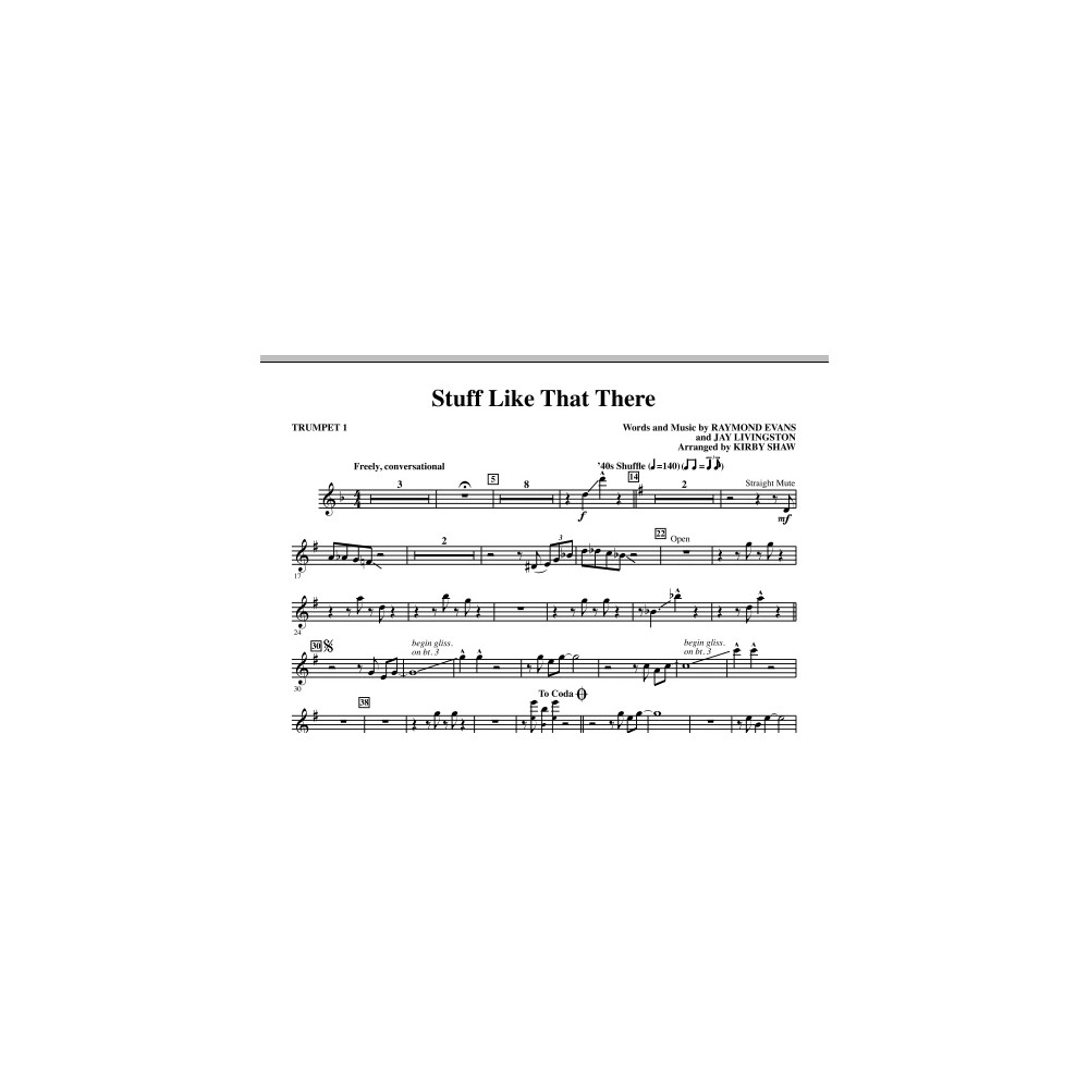 Stuff Like That There - Trumpet 1