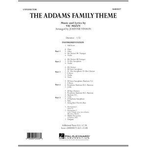 The Addams Family Theme - Full Score