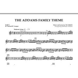 The Addams Family Theme - Pt.1 - Bb Clarinet/Bb Trumpet
