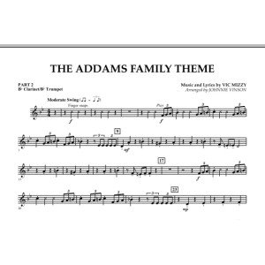 The Addams Family Theme - Pt.2 - Bb Clarinet/Bb Trumpet