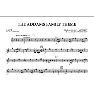 The Addams Family Theme - Pt.2 - Eb Alto Saxophone