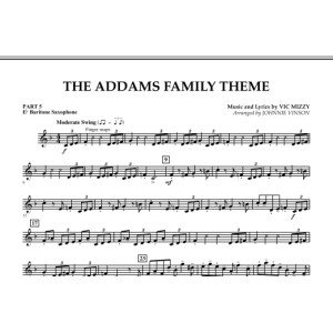 The Addams Family Theme - Pt.5 - Eb Baritone Saxophone