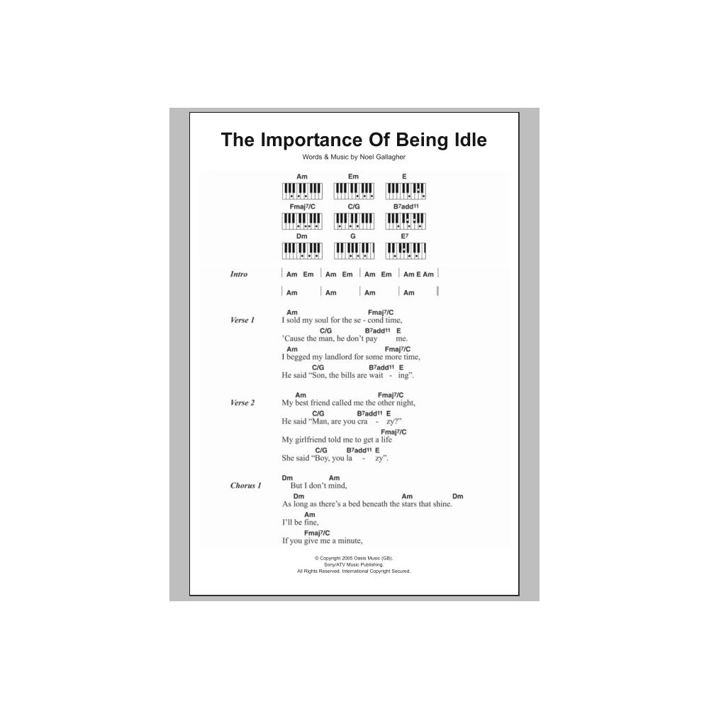 The Importance Of Being Idle