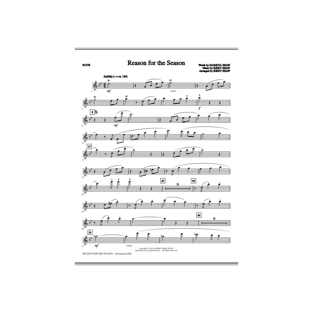 Reason For The Season - Flöte