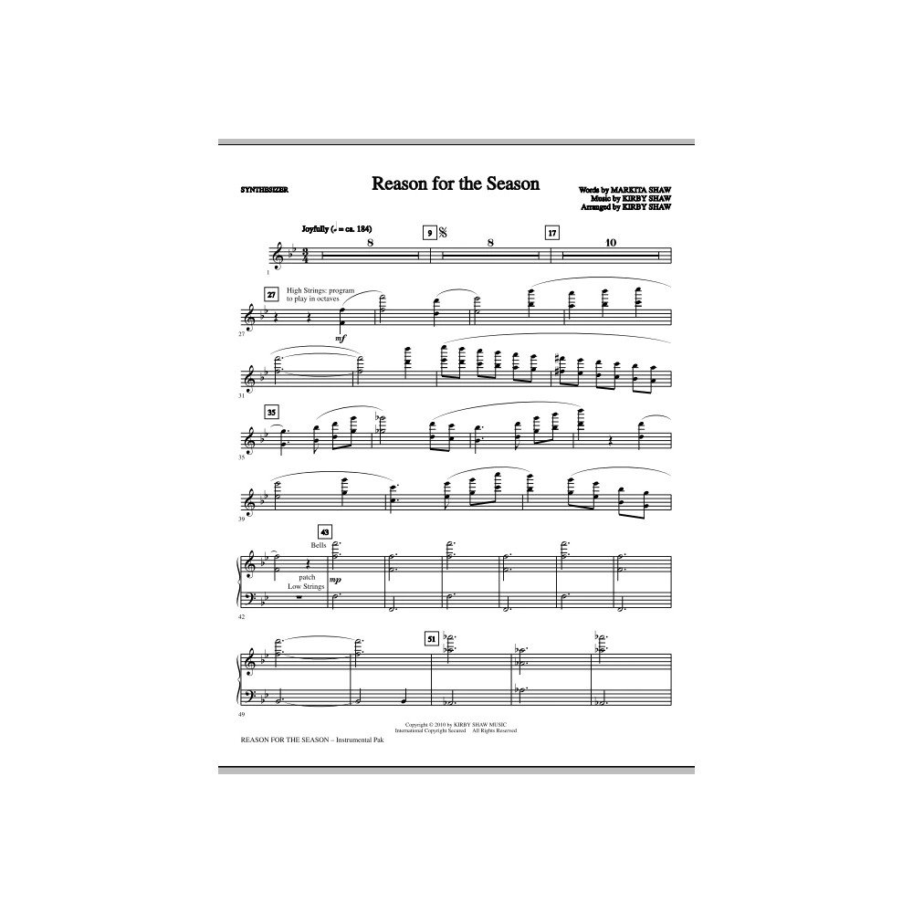 Reason For The Season - Synthesizer