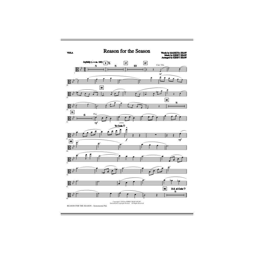 Reason For The Season - Viola