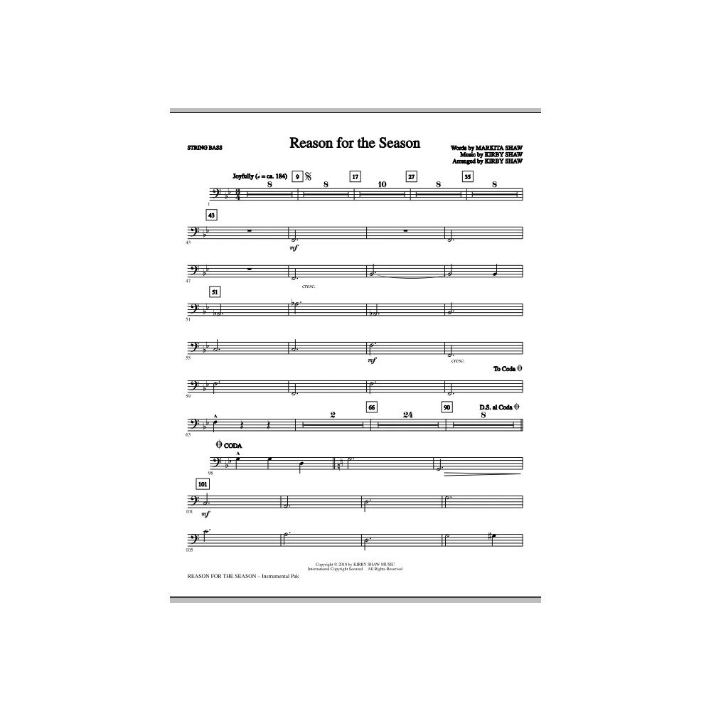 Reason For The Season - String Bass