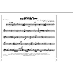 Born This Way - Eb Altsaxophon