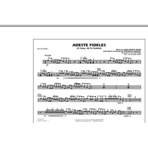 Adeste Fideles (O Come, All Ye Faithful) - Quad Toms
