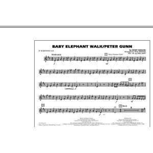 Baby Elephant Walk/Peter Gunn - Eb Baritone Sax