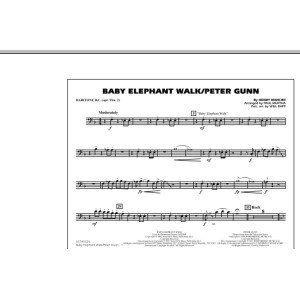 Baby Elephant Walk/Peter Gunn - Baritone B.C. (Opt. Tbn. 2)