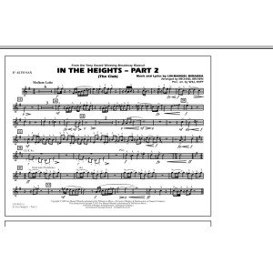 In The Heights: Part 2 (The Club) - Eb Alto Sax