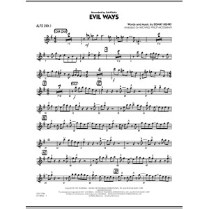 Evil Ways - Alto Sax 1