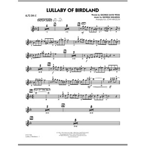 Lullaby Of Birdland - Alto Sax 2