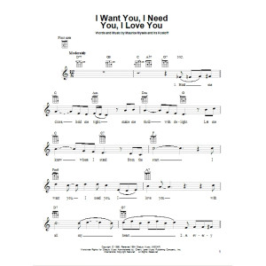 I Want You, I Need You, I Love You