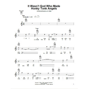 It Wasn't God Who Made Honky Tonk Angels