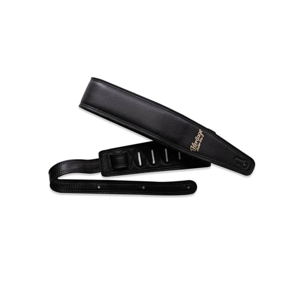 Heritage, Guitars Premium guitar strap, black leather