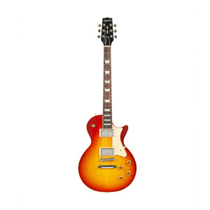 Heritage, Custom Shop Core Collection H-150 Plain Top Electric Guitar with Case, Dark Cherry Sunburst