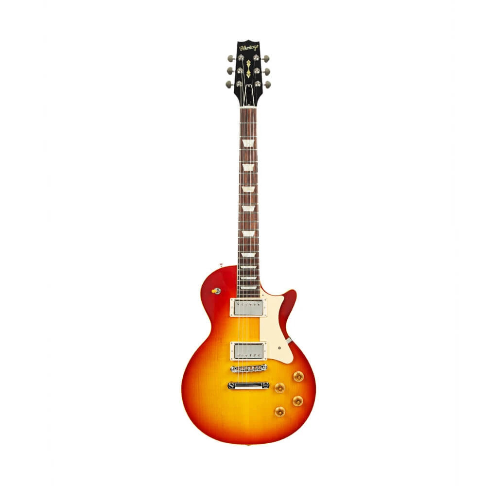 Heritage, Custom Shop Core Collection H-150 Plain Top Electric Guitar with Case, Dark Cherry Sunburst