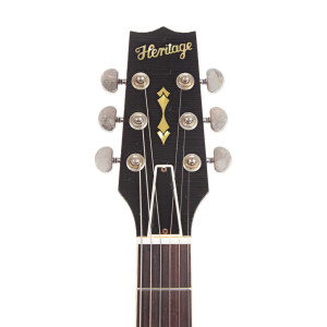 Heritage, Custom Shop Core Collection H-150 Plain Top Electric Guitar with Case (Artisan Aged), Dark Cherry Sunburst
