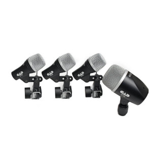 CAD Audio STAGE4, Percussion Mics, 4-piece Drum Microphone Pack – (2) D29, D19 & D10
