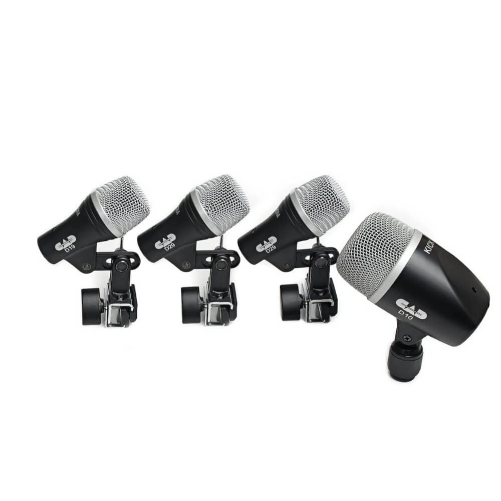 CAD Audio STAGE4, Percussion Mics, 4-piece Drum Microphone Pack – (2) D29, D19 & D10