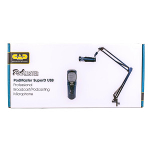 CAD Audio PM1300, PodMaster SuperD USB, Professional Large Diaphragm 35mm VOG Dynamic USB Broadcast/Podcasting Capsule W/Broadca