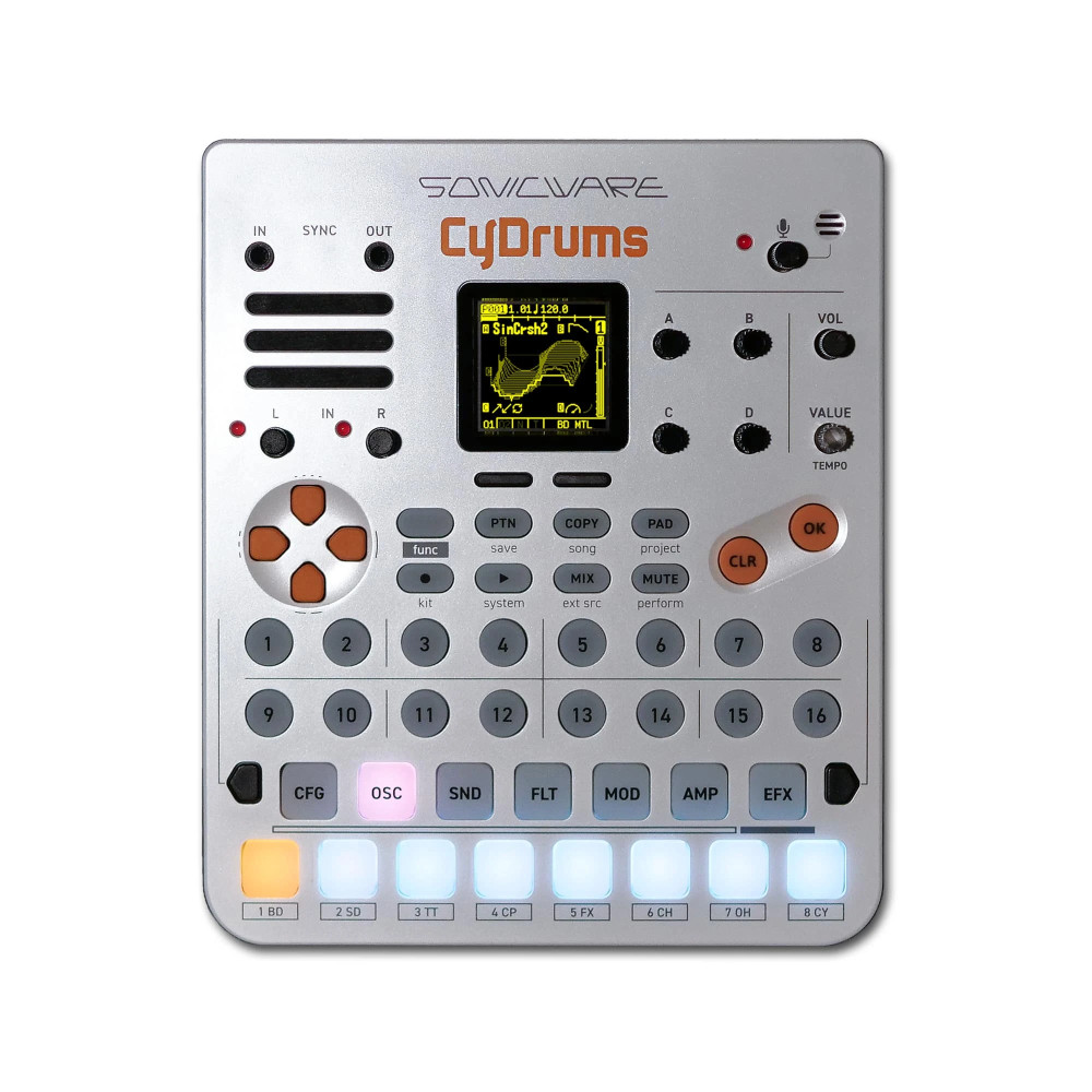 Sonicware CyDrums – Expressive Drum Synthesizer, incl. Case